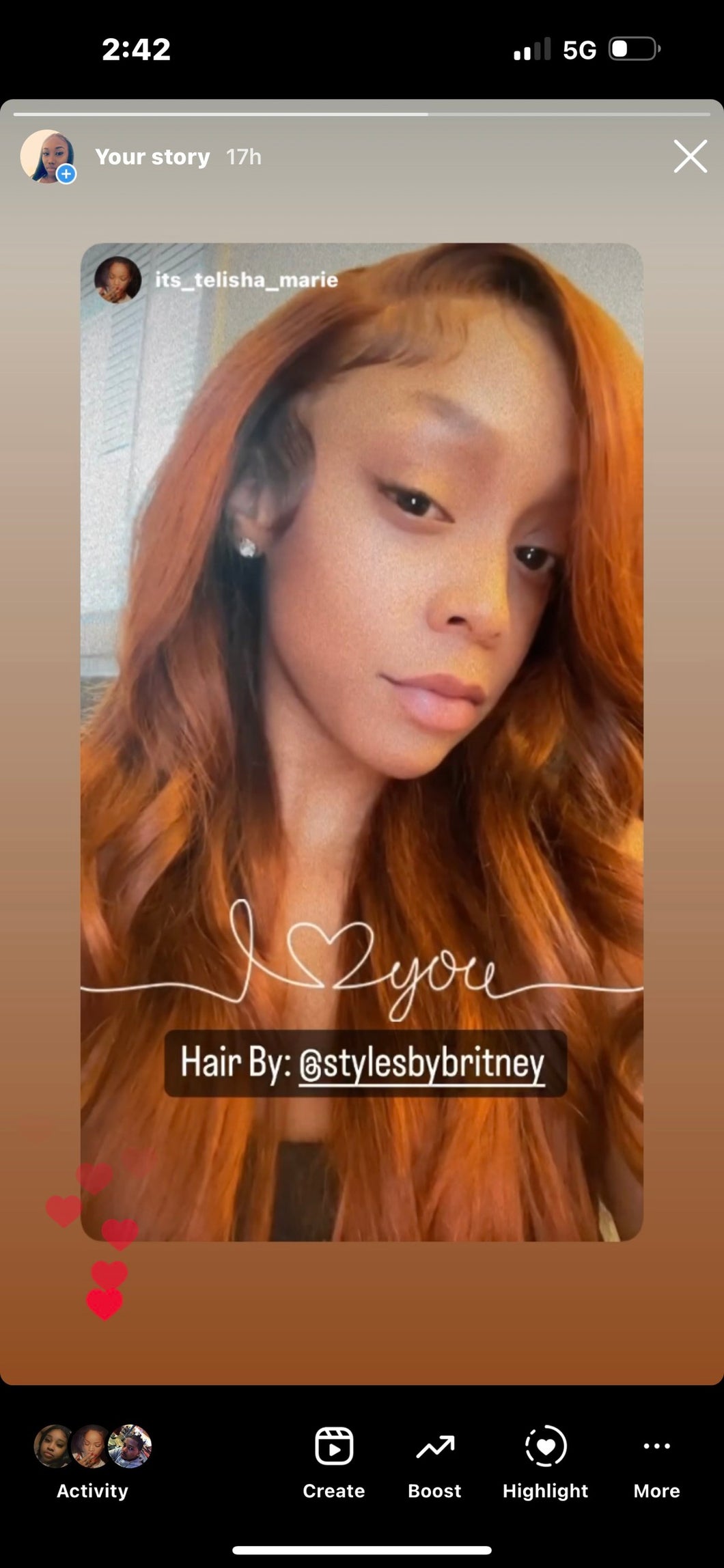 Wig install wig included